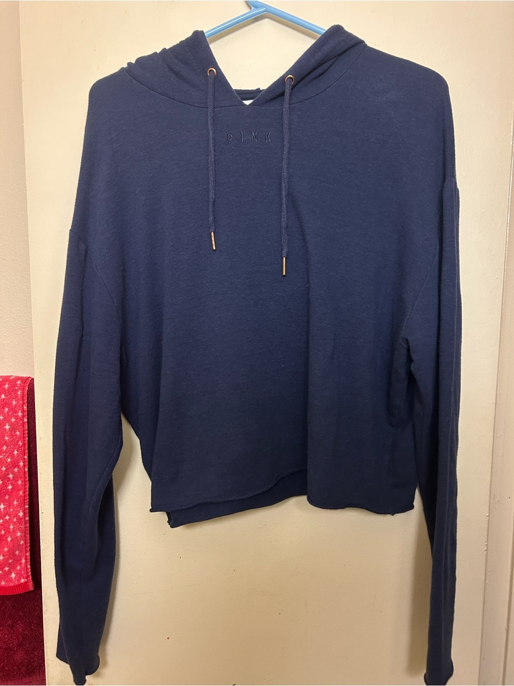 Victoria's Secret PINK Navy Pullover Hoodie Size M